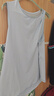 徽昂運動(dòng)套裝女瑜伽服女跑步健身服速干衣t恤網(wǎng)紗拼接無(wú)袖短褲藍灰XL 曬單實(shí)拍圖