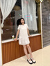 卓詩(shī)尼厚底瑪麗珍女鞋2025秋季新款粗跟增高水鉆英倫風(fēng)小皮鞋單鞋樂(lè)福鞋 米白色 37 曬單實(shí)拍圖
