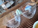 山頭林村釋水玻璃公道杯加厚耐熱紅茶泡分茶器茶漏勻杯茶具配件禪心玻 道杯-錘紋 曬單實(shí)拍圖