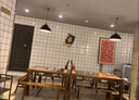 弗拉基米地攤火鍋大理石實木火鍋桌子電磁爐一體火鍋店餐館四方桌開洞商用 款式6 曬單實拍圖