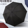 勛貍粑雨傘男女便攜8疊傘大號遮陽防曬晴雨兩用傘結(jié)實抗風(fēng)太陽傘 手動銀膠款【純黑色】 8骨 折疊晴雨傘 曬單實拍圖