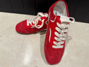 TOOMANYSHOES 【明星同款】 梨泰院復(fù)古運動德訓(xùn)鞋銀色軟底休閑鞋好溜鞋女鞋 紅色 38 曬單實拍圖