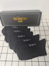 羅蒙（ROMON）襪子男士【100%純棉10A抗菌】防臭襪秋冬季中筒商務(wù)黑色5雙男襪 曬單實(shí)拍圖