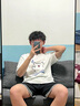 NASA STONE官方聯(lián)名鯊魚小狗短袖短褲套裝2025夏季t恤男女款百搭運(yùn)動(dòng)五分褲 白色+白褲子 L 曬單實(shí)拍圖