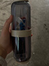 JCZS德國(guó)品牌酒店可瀝水旅行洗漱杯套裝三合一漱口杯便攜式牙刷收納盒 白灰色-旅行洗漱杯【共2杯/干濕 曬單實(shí)拍圖