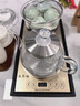 益茶福全自動上水電熱水壺底部上水嵌入式茶臺功夫茶燒水壺飲水燒水一體機抽水玻璃煮茶壺保溫泡茶壺 SQ-008金色玻璃套裝 1L 曬單實拍圖