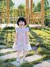 G.duck小黃鴨童裝女童連衣裙夏裝兒童公主裙旗袍漢服寶寶夏季裙子國風(fēng)款 粉色國風(fēng) 140 (建議125-135cm 7-8周歲） 曬單實(shí)拍圖