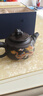 正宗紫砂壺變色茶壺龍鳳呈祥茶具半手工鳳鳴四方壺帶鳥(niǎo)叫聲泡茶壺 變色鳳鳴紫砂四方壺-1壺2杯 曬單實(shí)拍圖