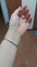 周大生竹節(jié)手鐲足銀鐲子女實(shí)心鐲鈴鐺手環(huán)七夕禮物送女友 約19g 曬單實(shí)拍圖