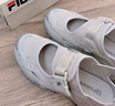 斐樂(lè ) FUSION斐樂(lè )潮牌女鞋硬糖涼鞋休閑厚底鞋運動(dòng)鞋 日巖灰/太空銀T12W521703FGA 38.5 曬單實(shí)拍圖