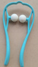 日本進(jìn)口品質(zhì)手動(dòng)頸椎按摩器夾脖子頸部勁夾器多功能肩頸儀背部腰 天藍(lán)色 曬單實(shí)拍圖