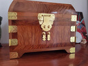 夢(mèng)佳家畫(huà)金絲楠木首飾盒收納盒帶鎖復(fù)古珠寶箱中式高檔飾品盒子結(jié)婚禮物 金絲楠木[小葉楨楠]首飾盒 曬單實(shí)拍圖