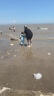 熊火兒童下水褲戶外玩水服捉魚趕海半身涉水褲背帶連體鞋防水沙灘 兒童天空藍(lán)背帶褲【加厚帶口袋】 28 (鞋內(nèi)長18cm) 曬單實(shí)拍圖