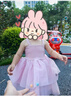 班喜迪女童夏裝連衣裙2025新款洋氣兒童公主裙周歲寶寶禮服蓬蓬紗裙夏季 粉色 90 曬單實(shí)拍圖