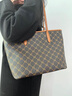 歌詩(shī)嫚（Geshiman）品牌大容量托特包經(jīng)典復古女士老花包休閑通勤手提包生日禮物 禮盒包裝（包包顏色請留言或備注） 曬單實(shí)拍圖
