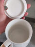 幾物森林 陶瓷馬克杯帶蓋大容量咖啡杯情侶杯牛奶杯早餐水杯男女茶杯黑色 曬單實(shí)拍圖
