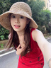 COYOJOR希遙家草編帽子女款2025新款網(wǎng)紅草帽夏季戶外防曬遮陽帽度假太陽帽子女 卡其色 均碼可調(diào)節(jié)(54-60cm) 曬單實(shí)拍圖