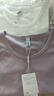 森馬（Semir）短袖t恤女短款修身圓領(lǐng)內(nèi)搭25夏涼感收腰V領(lǐng)上衣辣妹109325100006 曬單實(shí)拍圖