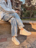 妙麗（Millies）品牌內(nèi)增高小白鞋女2025新款時尚厚底運動休閑鞋軟底百搭女士板鞋 白銀 35 曬單實拍圖