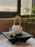 香樟木日式侘寂風(fēng)實(shí)木炭燒壺承茶盤復(fù)古干泡臺(tái)家用茶壺托盤茶臺(tái) 曬單實(shí)拍圖