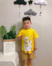 G.DUCKKIDS小黃鴨童裝男女寶寶韓版薄款短袖套裝中小童新款網(wǎng)紅休閑短褲兩件 DUCK鴨子套黃 100 cm 曬單實拍圖