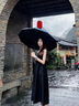 JCZS德國品牌防曬傘女防紫外線太陽傘女晴雨兩用六折卡片傘小巧便攜遮 櫻花粉-UPF50+【升級(jí)黑膠】 曬單實(shí)拍圖