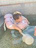 swimbobo兒童游泳圈趴圈 小孩游泳裝備 寶寶游泳圈 女童粉色泳圈BO5015L 曬單實(shí)拍圖
