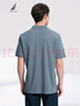 諾帝卡（NAUTICA）男裝夏季休閑棉氨多色親膚柔軟微彈翻領(lǐng)短袖POLO衫男 3103霧霾藍41H XL 曬單實(shí)拍圖