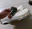 crocs卡駱馳經(jīng)典特林洞洞鞋男女同款拖鞋耐磨休閑鞋|206340 粉筆色-0WV 41 /42(260mm) 曬單實(shí)拍圖