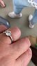 珍尚銀中國(guó)黃金莫桑石S925銀戒指女七夕情人節(jié)禮物結(jié)婚紀(jì)念日送女友老婆 曬單實(shí)拍圖