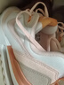 耐克女子復古氣墊老爹鞋冬季緩震運動(dòng)鞋NIKE AIR MAX DAWN DR7875 100山峰白/大氣淺粉/化石石灰/淺茜草根褐 39 曬單實(shí)拍圖