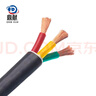 鼎獻 電線(xiàn)電纜 國標RVV 5*6平方銅芯電線(xiàn) 五芯多股銅絲充電樁線(xiàn)纜1米 曬單實(shí)拍圖