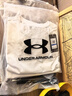 安德瑪（Under Armour）兒童夏季運動套裝夏款短褲短袖套裝男大童短袖梭織短褲套裝 白T黑短褲 160 曬單實拍圖