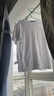 吉普（JEEP）【7A抗菌】100%純棉T恤男士短袖夏季寬松透氣衣服男裝 白色 3XL 曬單實(shí)拍圖