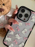 CASETIFY 森林早報(bào)系列 蝴蝶結(jié)小貓 適用于iPhone16/15 Pro/Max 鏡面手機(jī)殼 透明黑框 iPhone 16 Pro Max 曬單實(shí)拍圖