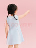 笛莎（DEESHA）童裝兒童寶寶裙子2025年夏季新款韓版時尚女童polo連衣裙 清水藍 110 曬單實拍圖