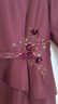 紫魅俏秋冬季婚禮媽媽裝連衣裙女修身假兩件時(shí)尚簡(jiǎn)約氣質(zhì)中老年婚宴禮服 酒紅色【九分袖】 XL (建議115-125斤) 曬單實(shí)拍圖