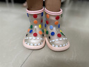 babycrayon彩虹豆兒童雨鞋女童水鞋中筒防滑上學(xué)專(zhuān)用小童男女款雨靴 小氙粉 15 cm內(nèi)長(zhǎng)【150】適合腳長(zhǎng)14cm 曬單實(shí)拍圖