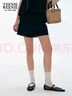 Teenie Weenie小熊女裝短褲2025年夏季新款法式蕾絲邊甜美俏皮褲子 黑色 M 曬單實拍圖