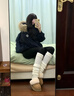 小野和子2025款云朵薄款棉質(zhì)打底褲外穿保暖褲秋褲秋冬季抗靜電 【無(wú)絨】 經(jīng)典黑 （適合20-25°C） 均碼 165 長(cháng)款（推薦體重40-65kg） 曬單實(shí)拍圖