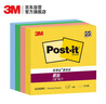 3M 便利貼 便條紙/報事貼/便簽紙/便簽本 狠貼系列 辦公用品文具 654SM1 4本裝 彩色多色便簽 曬單實拍圖