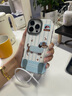 踏朵夏日狗狗適用iphone16promax手機殼蘋果15pro保護(hù)套14帶掛繩13新款max超火12高級感11全包防摔女款 大孔皮質(zhì)-刺繡耳機臘腸狗【單殼+掛繩】 iPhone 16 Pro Max 曬單實拍圖