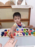 荼梧德國蒙氏早教玩具兒童益智玩具1-3歲小孩五合一蒙氏聰明板積木 蒙氏三合一聰明板 曬單實(shí)拍圖