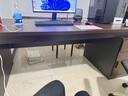 禮想木辦公桌老板桌單人臺式辦公室桌椅組合員工位書(shū)桌簡(jiǎn)易家用電腦桌 【加厚32桌面】180*80奢野黑胡桃 曬單實(shí)拍圖