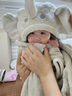 BABYGREAT嬰兒加大加厚不掉毛秋冬季天男女裹兒童新生兒大小象斗篷浴巾A類 小象敦敦袋裝款(125x80cm) 曬單實(shí)拍圖