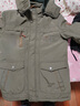 啄木鳥(niǎo)加厚冬季裝棉衣外套男防寒保暖棉服羽加絨服男勞保工作休閑棉襖男 QC8186軍綠 3XL 約145-160斤 曬單實(shí)拍圖