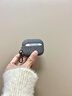 麥巴盾高級(jí)感布紋適用airpods4代保護(hù)套新款蘋果耳機(jī)Airpods pro二代保護(hù)殼簡(jiǎn)約商務(wù)防摔三代情侶款 【灰色牛仔布】贈(zèng)掛鉤 Airpods 4代保護(hù)套（2024） 曬單實(shí)拍圖