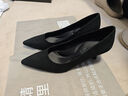 思加圖新款酒心方糖復(fù)古瑪麗珍鞋粗跟鞋淺口鞋女單鞋EVT04CQ4 特勞雅黑 37 曬單實拍圖