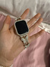 方哲品牌原裝適用apple watch s10表帶蘋(píng)果手表表帶金屬蝴蝶鑲鉆iwatchS9/8/7表帶創(chuàng  )意高檔女款 滿(mǎn)鉆蝴蝶【星光色+星光色鉆殼】 適用iwatch10【42MM表盤(pán)】 曬單實(shí)拍圖