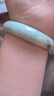 玉有情天然玉手鐲女淺綠飄花貴州翠玉鐲子送女友閨蜜生日禮物 曬單實拍圖